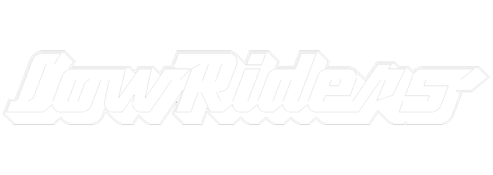 PBR Lowriders Logo White V3